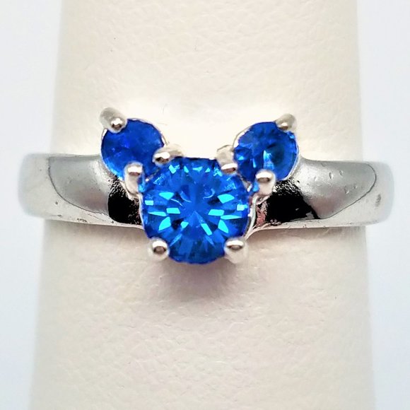 Disney Jewelry - Disney Mickey Blue & Silver SZ 6 Ring